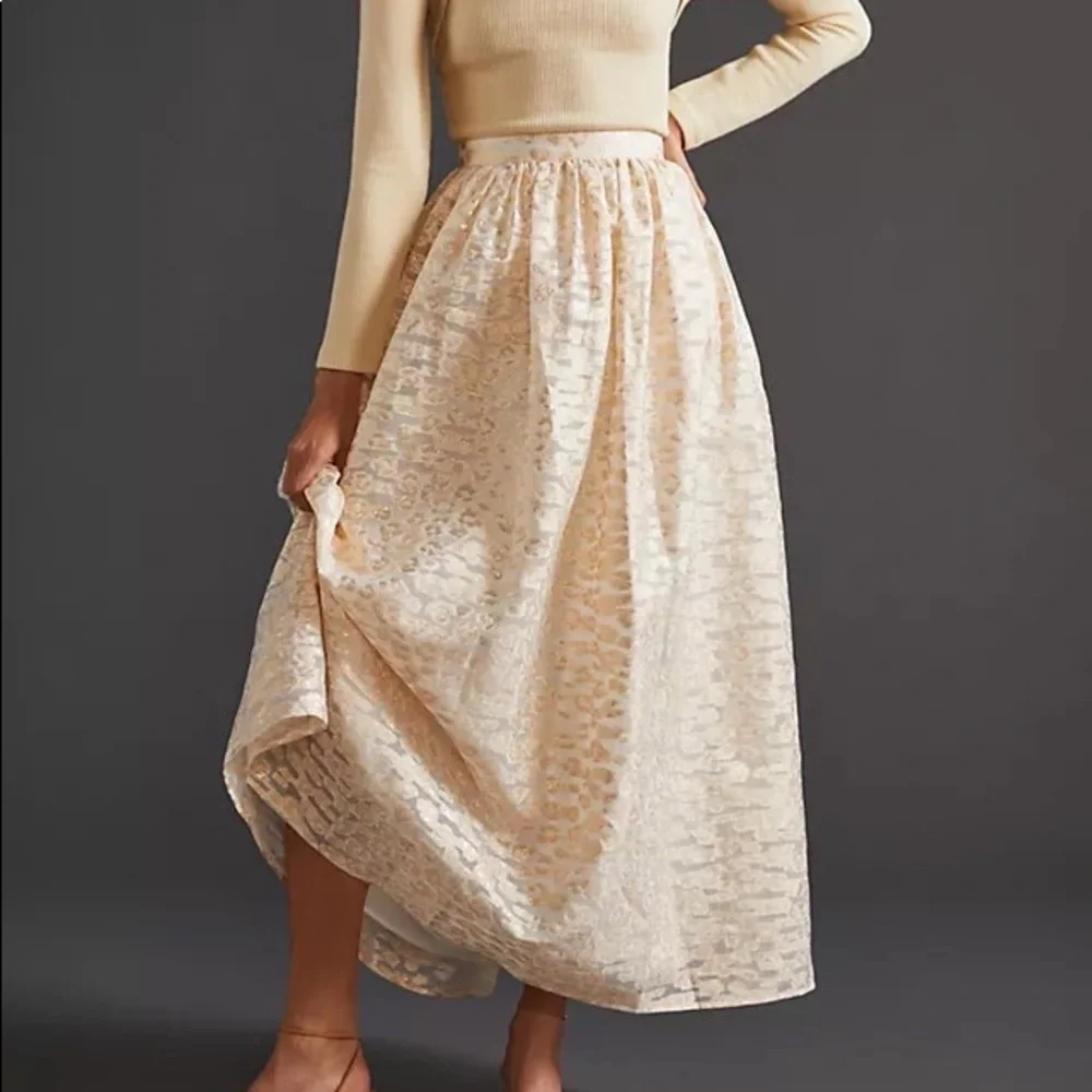 NWT- Burnout Shimmer Maxi Skirt - Picture 1 of 7